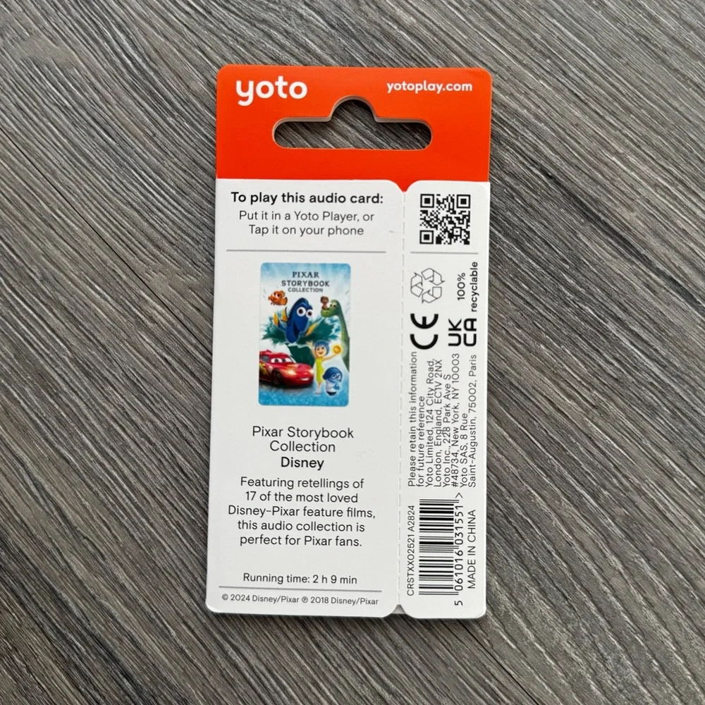 Yoto Pixar Storybook Collection Audio Card